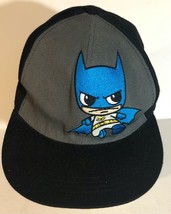 Six Flags Batman baseball cap hat Black and Gray Adjustable H1 - $9.89