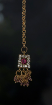 Indian Head Tikka Hair Chain Piece Jewelry Bridal Maang Bindi Bollywood Boho - $8.27