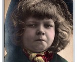 RPPC Studio View Hand Tinted Very Unhappy Pounting Child Postcard P25 - £3.36 GBP