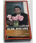 To Sir, With Love (VHS, 1982) Sidney Poitier Rare Columbia Gatefold Release - $13.93