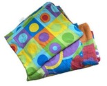 Franco Sesame Street Fitted And Flat Twin Sheet Set Colorful 2004 Vintage - $16.71