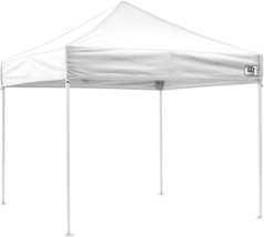 Impact Canopy White 10&#39; X 10&#39; Uv Coated Pop-Up Canopy Tent With Roller Bag. - £167.02 GBP