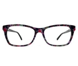 Bebe Eyeglasses Frames ROSY BB5118 001 JET FLORAL Black Red Full Rim 55-17-140 - $69.29