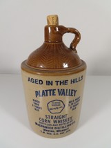 Large McCormick Platte Valley Straight Corn Whiskey Empty Ceramic Jug 1.... - $29.65