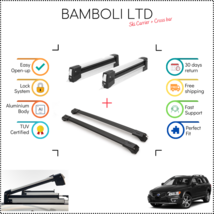 Bamboli 19&quot; Ski Carrier &amp; Black Cross Bar Set For Volvo Xc70 08-16 4pcs - $215.37