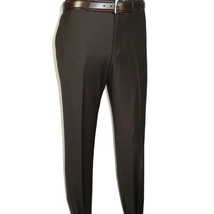 Men Suit BERLUSCONI Turkey Italian Wool 180's Portly Drop 4 Pants K255-07 Brown image 9