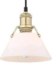 New Golden Lighting Orwell Small Pendant Retail $129 Brushed Champagne B... - $35.15