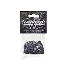 Jim Dunlop 483P02MD Guitar Pick Player Pack - Black Pearl (Pack of 12)  - $20.00