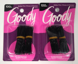 Lot of 2 Goody Hair Pins Black 100 Ct #48259 (200 Hair Pins total) - £12.50 GBP