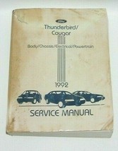 1992 Ford Thunderbird Cougar Factory Original Service Repair Manual Book #F1 - $24.70