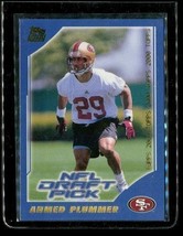 Vintage 2000 Topps Rookie Nfl Draft Pick Football Card #365 Ahmed Plummer 49ers - £3.94 GBP