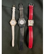 Lot of 3 Wrist Watches Y2K 90s Betty Boop Clear Water Watch White Leathe... - $287.33 MXN