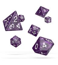 Oakie Doakie Dice RPG Set Marble - Purple (7) - £10.23 GBP