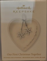Hallmark - Our First Christmas Together - Porcelain Heart 2012 Keepsake Ornament - £10.89 GBP