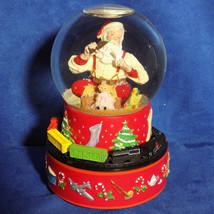 Hallmark Coca Cola Santa Musical Snow Globe With Moving Train - Mib - £27.93 GBP