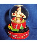 HALLMARK COCA COLA SANTA MUSICAL SNOW GLOBE WITH MOVING TRAIN - MIB - £27.67 GBP