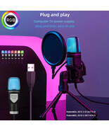 SF-666R condenser microphone RGB seven color luminous microphone + shock... - $30.80 CAD