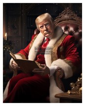 President Donald Trump Dressed Up As Santa Claus Christmas 8X10 Ai Photo - £6.63 GBP