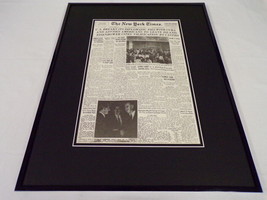 New York Times Jan 4 1961 Framed 16x20 Front Page Poster US Breaks Cuba Ties - £62.63 GBP