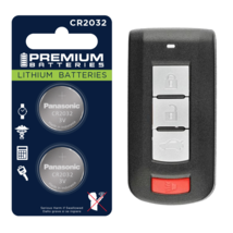 Mitsubishi Keyfob Replacement Battery Panasonic CR2032 Lithium (2 Pack)+... - $5.16