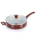 T-FAL ~ 5 Quart Covered Jumbo Cooker ~ Ceramic Non-Stick ~ Thermo-Spot ~... - €64,35 EUR