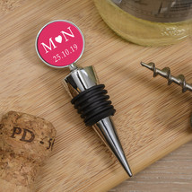 Personalised Engraved Bottle Stopper Initials &amp; Date Gift for Her Christmas Gift - £10.38 GBP