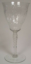 Crystal Water Goblet Glasses Floral Design on Bowl Glastonbury ?? 4 - £30.64 GBP