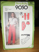 Simplicity 9030 Misses Super Jiffy Pants or Shorts Pattern - Size 12 Waist 26.5 - £5.58 GBP