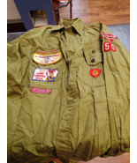 Vtg Camp Olmstead Patch Boy Scout Shirt Gyantwachia 1959 Recruiter Sanfo... - £94.69 GBP