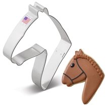 Horse Head Cookie Cutter 5" Made in USA by Ann Clark - £3.99 GBP