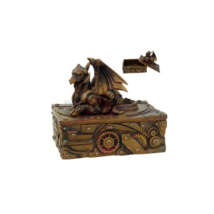 Steampunk Dragon Jewelry Trinket Keepsake Box Container New - $29.68