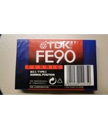 CASSETTE TAPE TDK FE90 FERRIC 90 MINUTES NORMAL POSITION LOW NOISE Luxem... - $18.78 CAD