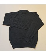 ESTES-Men&#39;s Large-Crew Neck Silk-Black Sweater-for the discriminating - $24.81