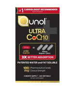 Qunol Ultra CoQ10 3X Better Absorption (100MG + 120 Softgels) EXP 09/202... - $36.54 CAD