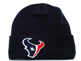 HOUSTON TEXANS REEBOK NFL CUFFED KNIT WINTER HAT WATCH CAP - £12.14 GBP