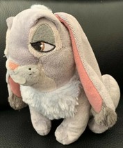 Disney Store Sofia The First Clover Gray Bunny Rabbit Plush 8&quot; Stuffed Animal - £7.81 GBP