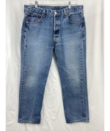 Vtg Levi’s 501XX 36x30 Button Fly Men&#39;s Blue Denim Jeans WPL 423 Colombi... - $39.08 CAD