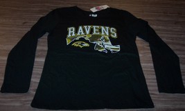 Women&#39;s Teen Baltimore Ravens Nfl Football Long Sleeve T-Shirt Medium New w/ Tag - £15.50 GBP