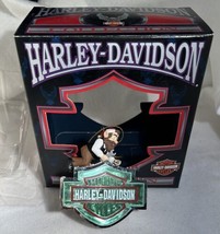 Vtg Harley Davidson Collection Elf On Harley Emblem Sign Ornament 1999 - £10.37 GBP