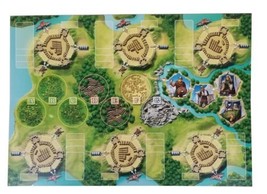 Replacement Game Board  For Eketorp Board Game 2016 Queen Games. Game Bo... - $12.86