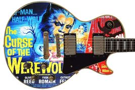 Guitar Wrap Skin Axe Re-Skin Vintage Cinema Curse of the Werewolf 207 - $27.71+