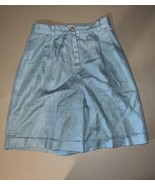 Talbots Petites Women’s Pleated Shorts Turquoise Size 6 With 2 Pockets - $24.75