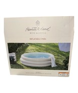 Hearth &amp; Hand Magnolia Inflatable Pool Round Striped Ring 18&quot;x66&quot; NEW Ki... - $29.67