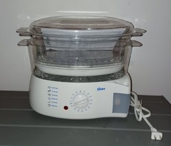 Oster 2-Tiered 6.1 Quart Food Steamer Model # 5711 - £42.35 GBP