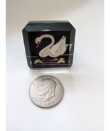 VTG Lucite Reversed Carved Painted Swan Goose Water Drawer Pull Handle 2... - $102.86