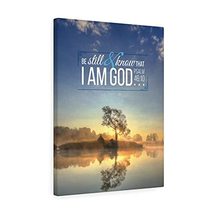 Express Your Love Gifts Scripture Canvas Be Still and Know That I Am God Psalm 4 - £109.89 GBP