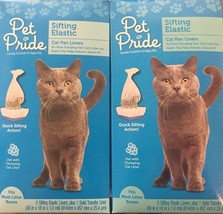 Pet Pride Sifting Elastic Cat Pan Liners-2 boxes-10 Liners Total - £10.95 GBP