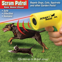 Scram Patrol Ultrasonic Dog Repeller Chaser Stop Barking Animal Protection - £8.55 GBP