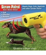 Scram Patrol Ultrasonic Dog Repeller Chaser Stop Barking Animal Protection - £8.77 GBP