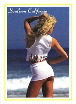 Southern California Girl Postcard Risque Ocean 90&#39;s 80&#39;s Pinup Blonde - £8.50 GBP